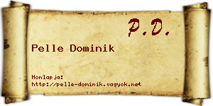 Pelle Dominik névjegykártya